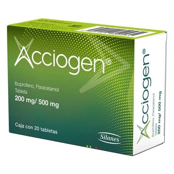 ACCIOGEN c/20 TABS. 200/500 MG.
