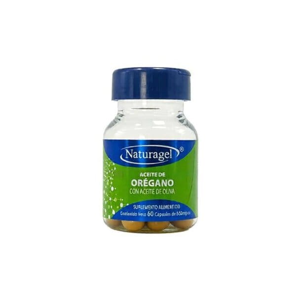 ACEITE DE ORÉGANO CON ACEITE DE OLIVA (Naturagel) Fco. c/60 CAPS. 650 MG.