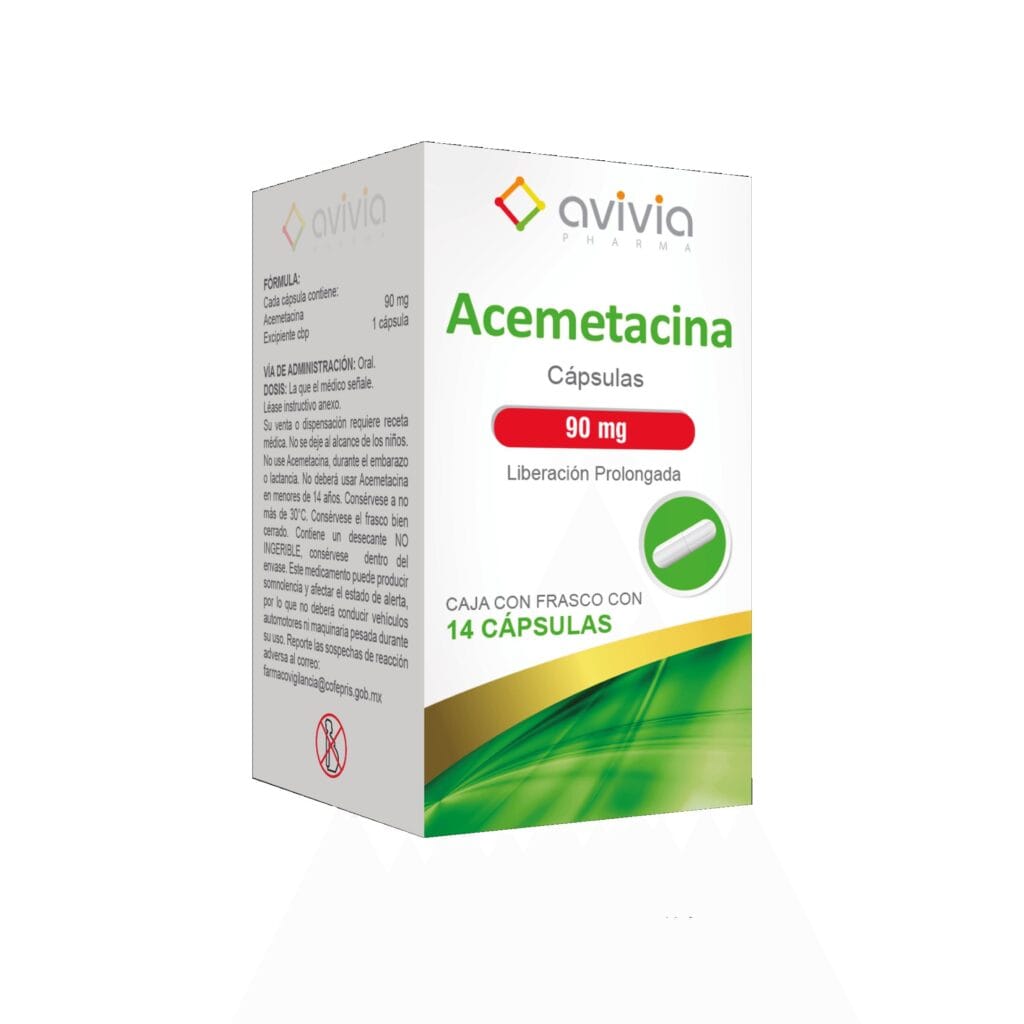 ACEMETACINA (Avivia) c/14 CAPS. L.P. 90 MG.