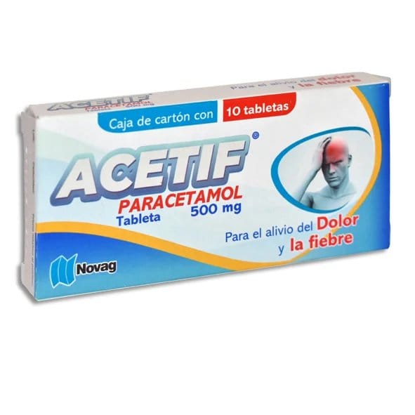 ACETIF c/10 TABS. 500 MG.