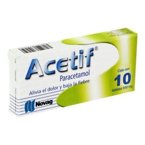 ACETIF c/10 TABS. 500 MG.