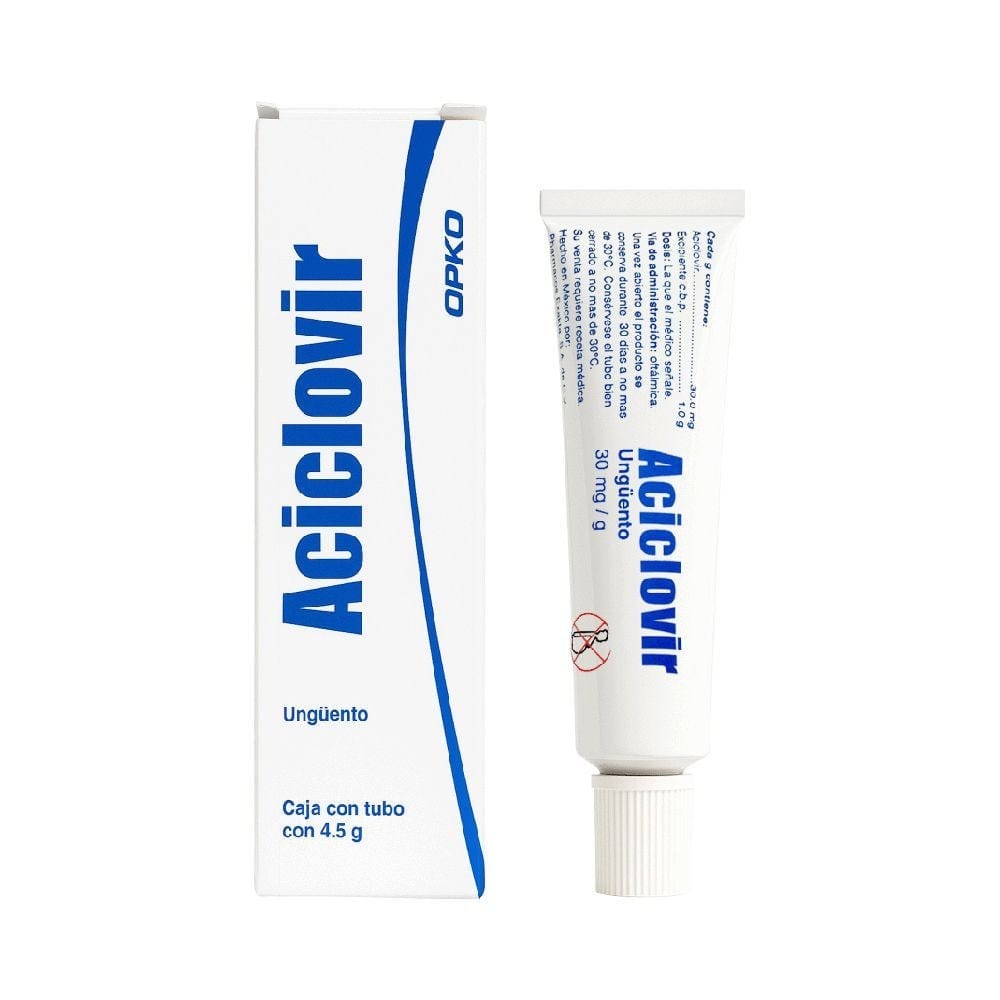 ACICLOVIR (Opko) UNGÜENTO OFTÁLMICO Tubo 4.5 G. 30 MG/1 G.