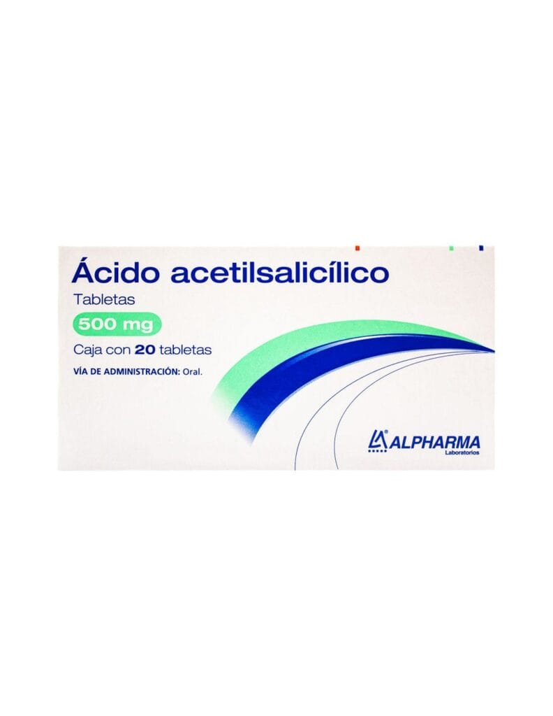 ÁCIDO ACETILSALICÍLICO (Alpharma) c/20 TABS. 500 MG.
