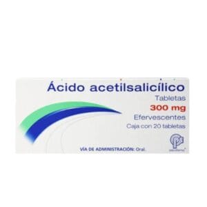 ÁCIDO ACETILSALICÍLICO (Psicofarma) c/20 TABS. Efervs. 300 MG.
