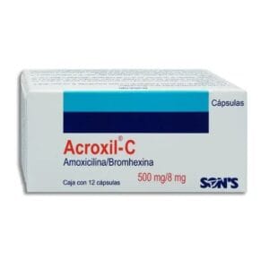 ACROXIL-C c/12 CAPS. 500-8 MG.