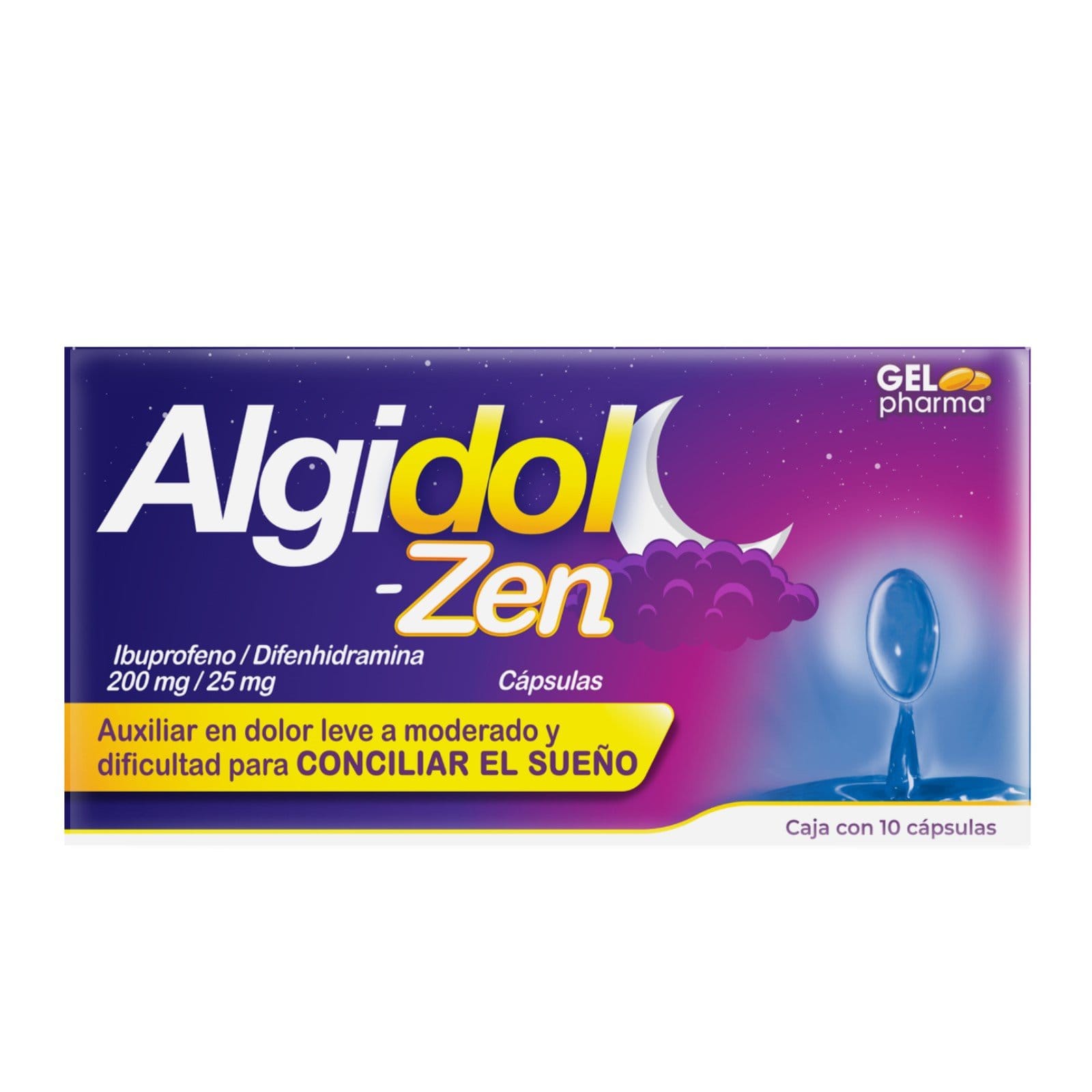 ALGIDOL ZEN c/10 CAPS. 200/25 MG.