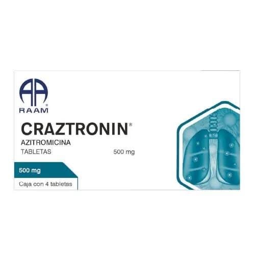 CRAZTRONIN c/4 TABS. 500 MG.