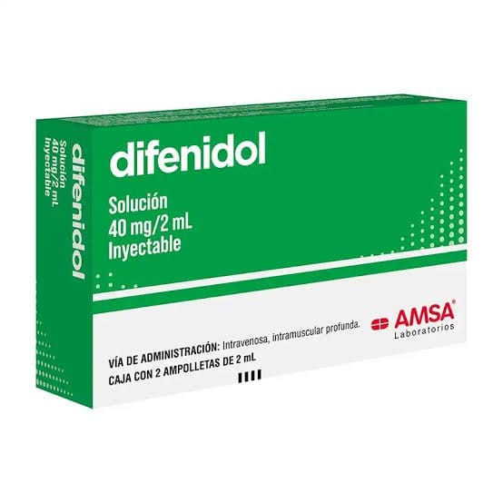 DIFENIDOL (Amsa) Sol. Iny. c/2 AMPTAS. 40 MG/2 ML.