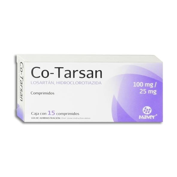 CO-TARSAN c/15 COMPS. 100/25 MG.