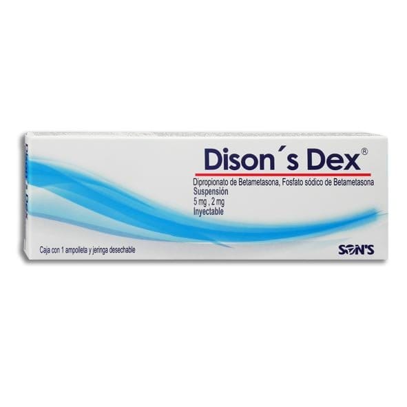 DISON´S DEX Susp. Iny. c/1 AMPTA. 5-2 MG/1 ML. y Jeringa.