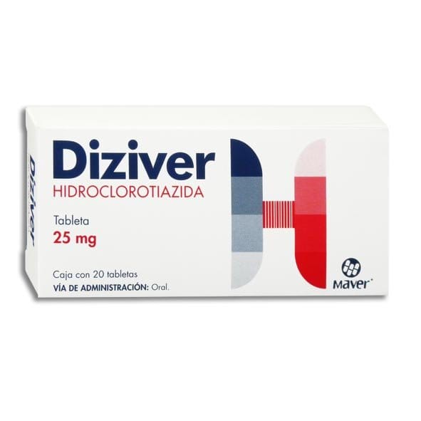DIZIVER c/20 TABS. 25 MG.