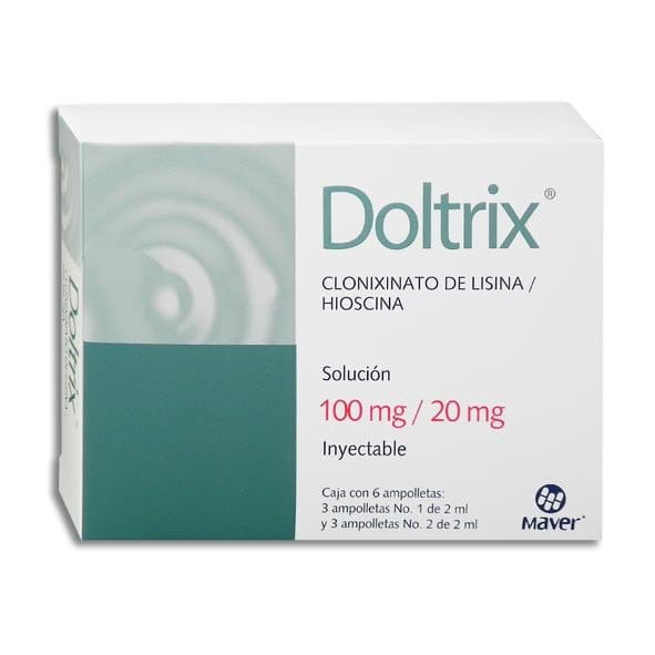 DOLTRIX Sol. Iny. c/6 AMPTAS. (1-2) 100-20 MG/4 ML.