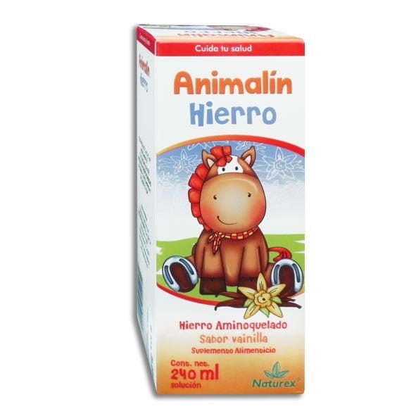 ANIMALIN HIERRO SOL. Fco. 240 ML. 10-6.66 MG/5 ML.