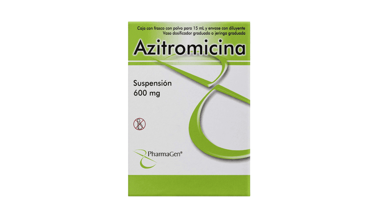 AZITROMICINA (Pharmagen) SUSP. 600 MG/15 ML.
