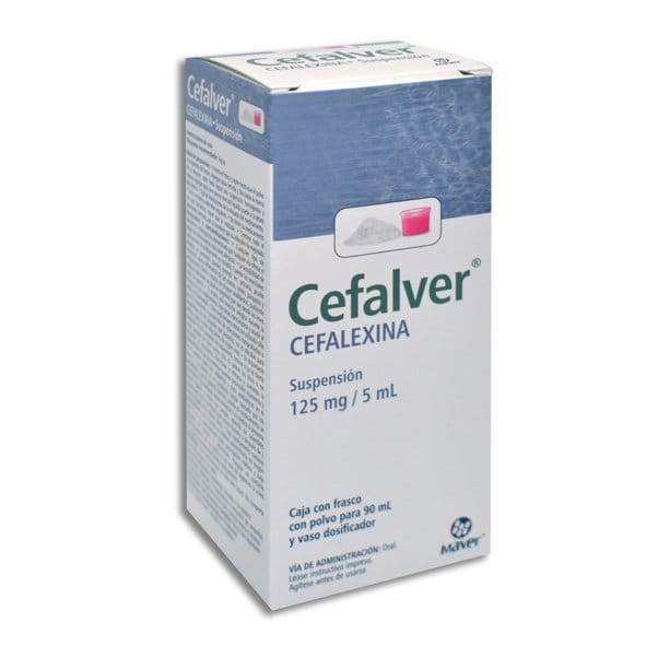 CEFALVER SUSP. Fco. 90 ML. 125 MG/5 ML.