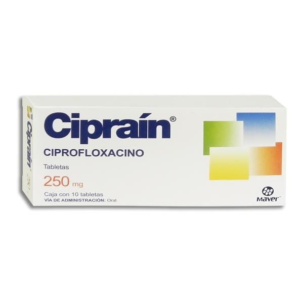 CIPRAIN c/10 TABS. 250 MG.
