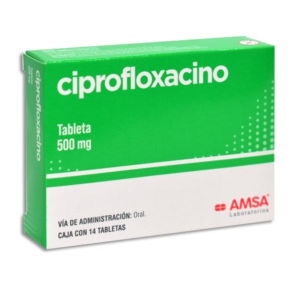 CIPROFLOXACINO (Amsa) c/14 TABS. 500 MG.