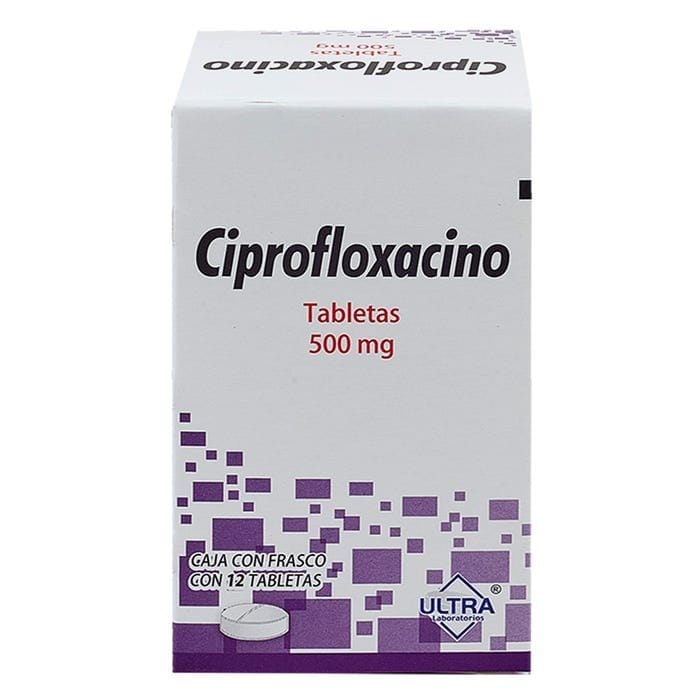 CIPROFLOXACINO (Ultra) c/12 TABS. 500 MG.