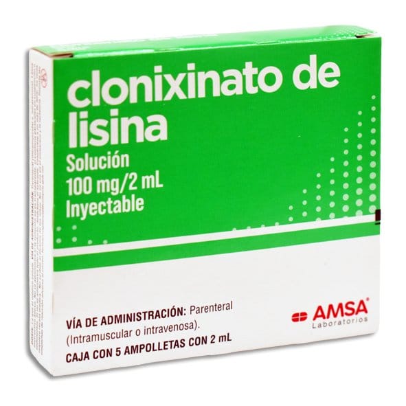 CLONIXINATO de LISINA (Amsa) Sol. Iny. c/5 AMPTAS. 100 MG/2 ML.