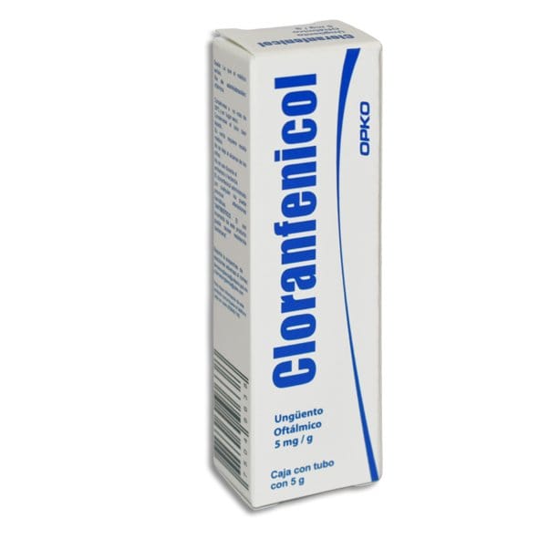 CLORANFENICOL (Opko) UNGÜENTO OFTÁLMICO Tubo 5 G. 5 MG/1 G.
