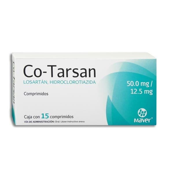 CO-TARSAN c/15 COMPS. 50/12.5 MG.
