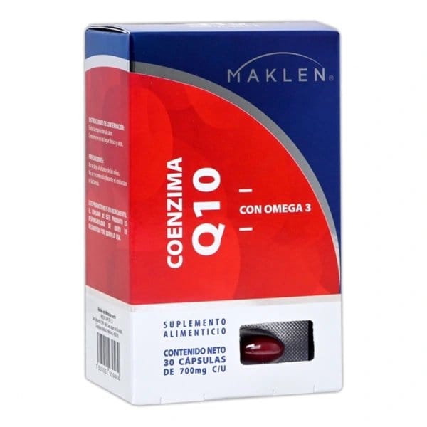 COENZIMA Q10 c/OMEGA 3 (Maklen) c/30 CAPS. 700 MG.