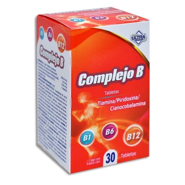 COMPLEJO B (Ultra) c/30 TABS. 100/5/0.05 MG.