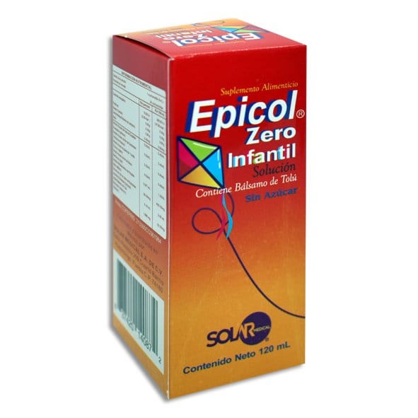 EPICOL Zero SOLUCIÓN INFANTIL Sin Azúcar Fco. 120 ML.