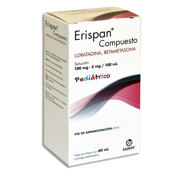 ERISPAN COMPUESTO SOL. PEDIÁTRICA Fco. 60 ML. 100-5 MG/100 ML.