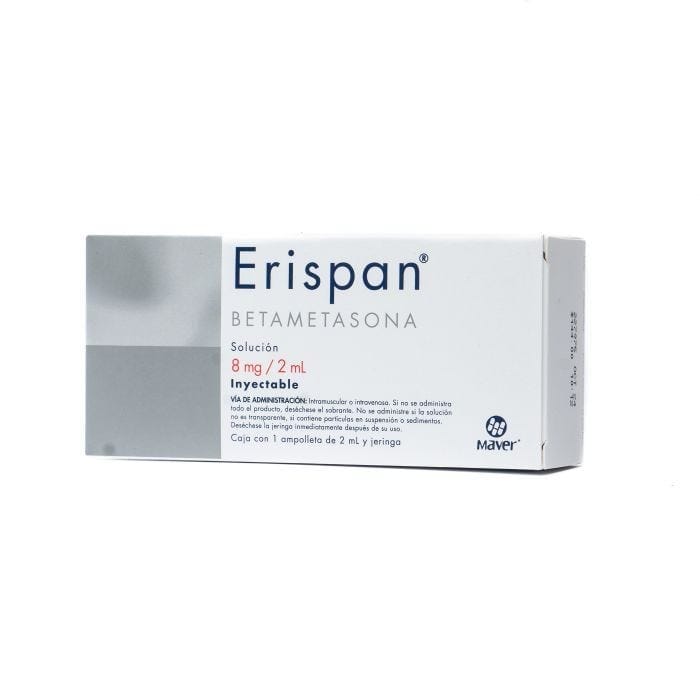 ERISPAN Sol. Iny. c/1 AMPTA. 8 MG/2 ML. y Jeringa.