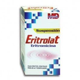 ERITROLAT SUSP. Fco. 60 ML. 125 MG/5 ML.