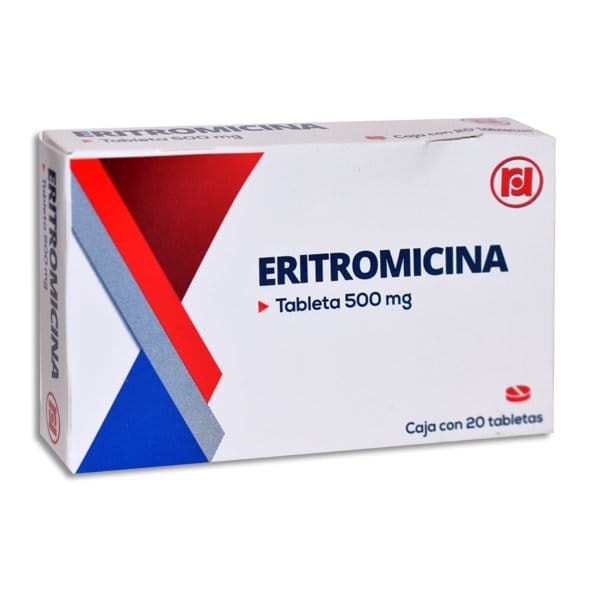 ERITROMICINA (Randall) c/20 TABS. 500 MG.