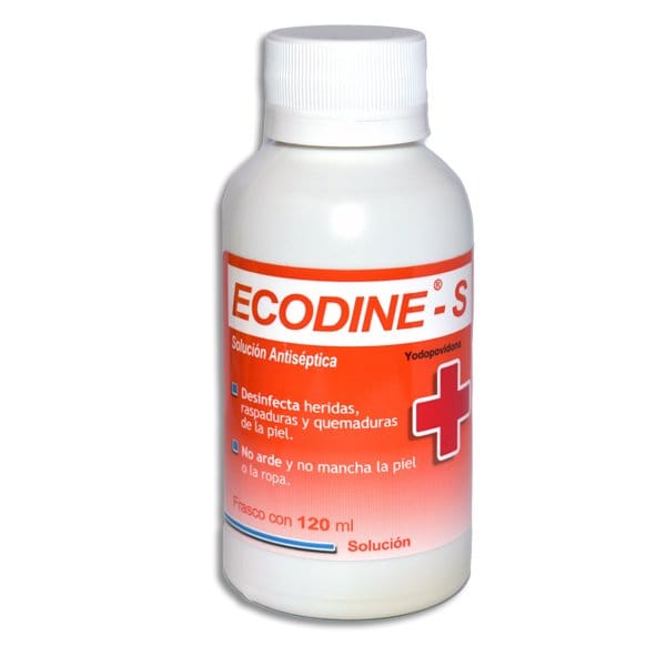 ECODINE-S SOLUCIÓN ANTISÉPTICA Tópica Fco. 120 ML. 10 G/100 ML.