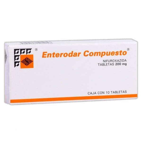 ENTERODAR Compuesto c/10 TABS. 200 MG.