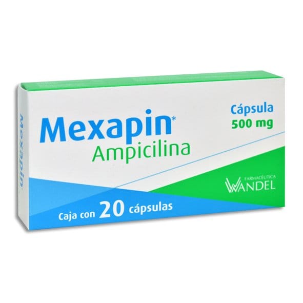 MEXAPIN c/20 CAPS. 500 MG.