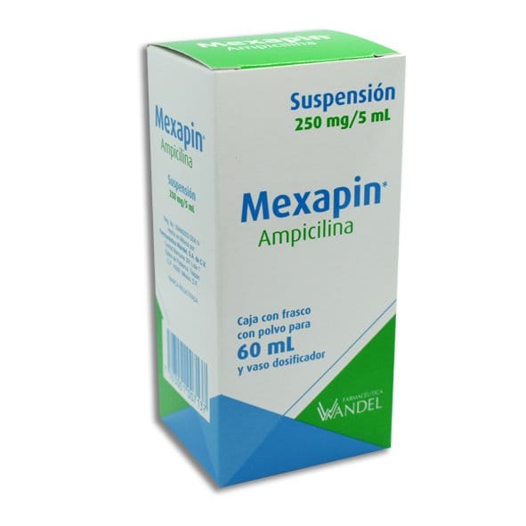 MEXAPIN SUSP. Fco. 60 ML. 250 MG/5 ML.