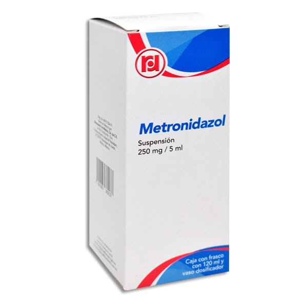 METRONIDAZOL (Randall) SUSP. Fco. 120 ML. 250 MG/5 ML.