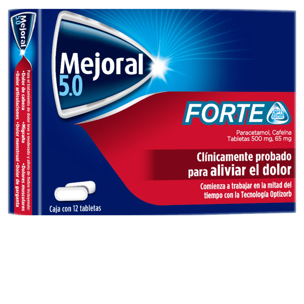 MEJORAL FORTE c/12 TABS. 500/65 MG.