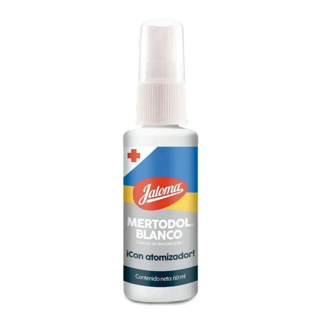 MERTODOL BLANCO SOL. c/Atomizador Fco. 60 ML.
