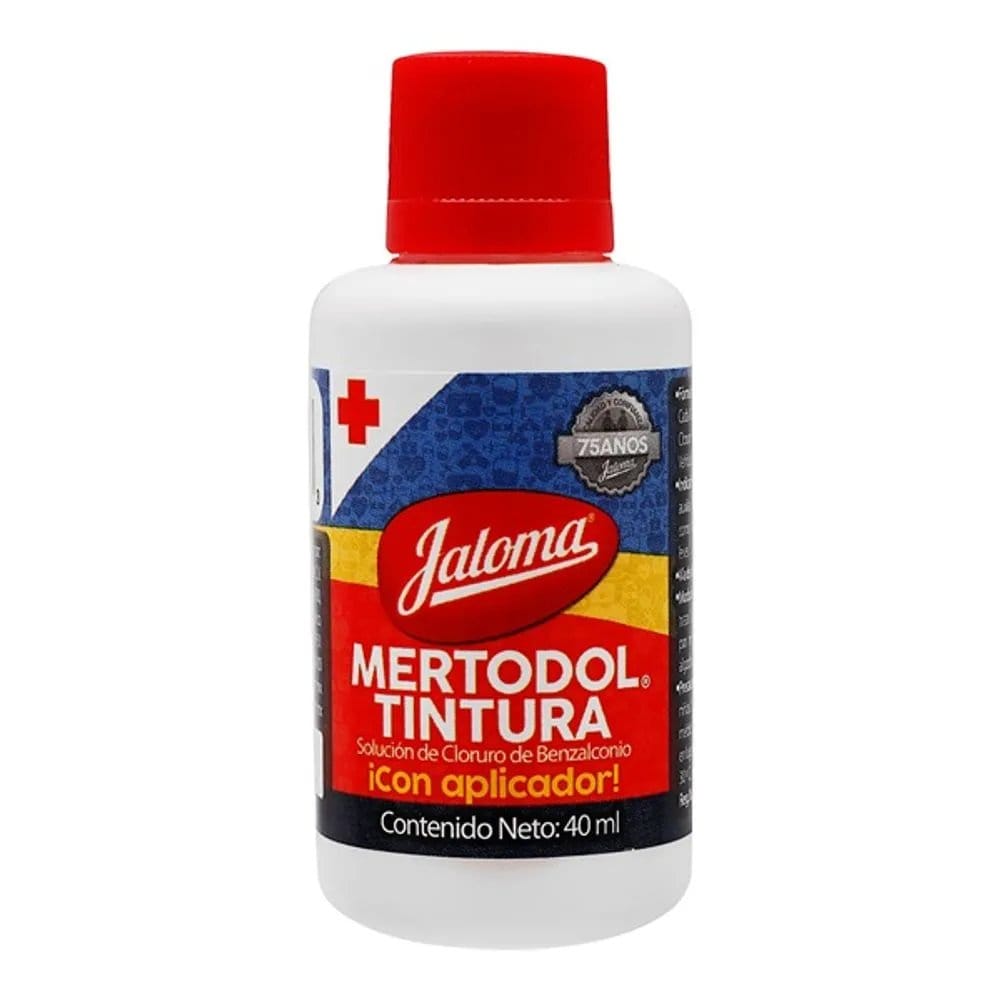MERTODOL TINTURA SOL. c/Aplicador Fco. c/40 ML.