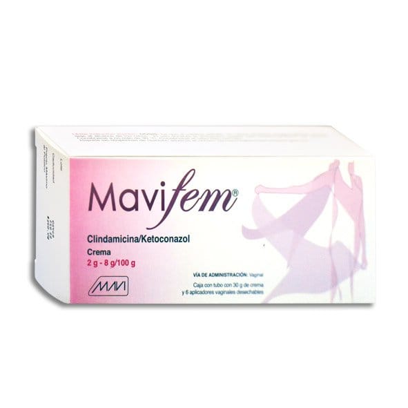 MAVIFEM Crema Vaginal TUBO c/30 G. 2-8 G/100 G. y 6 Aplics.