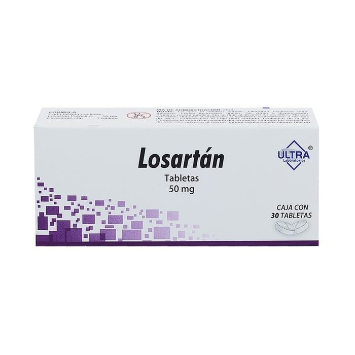 LOSARTÁN (Ultra) c/30 TABS.  50 MG.