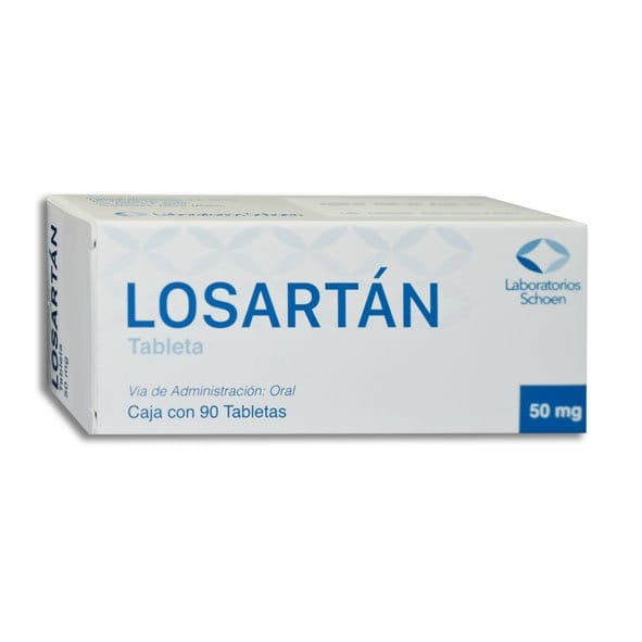 LOSARTÁN (Schoen) c/90 TABS. 50 MG.