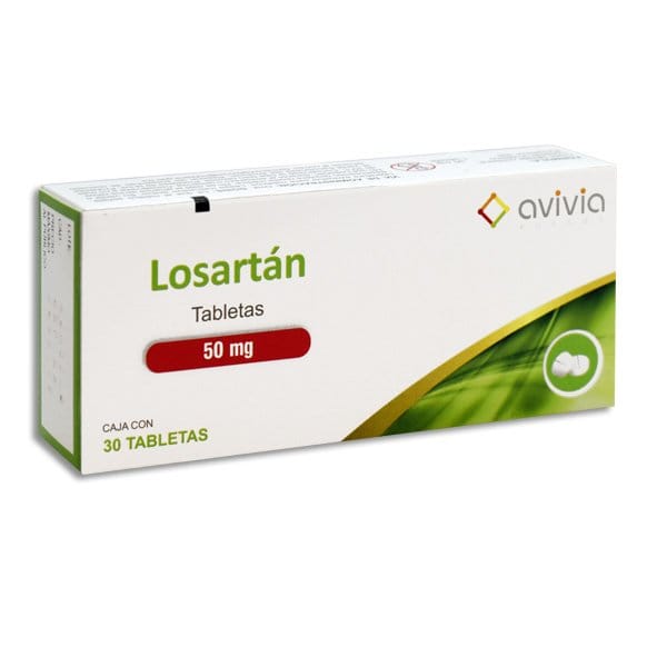 LOSARTÁN (Avivia) c/30 TABS. 50 MG.