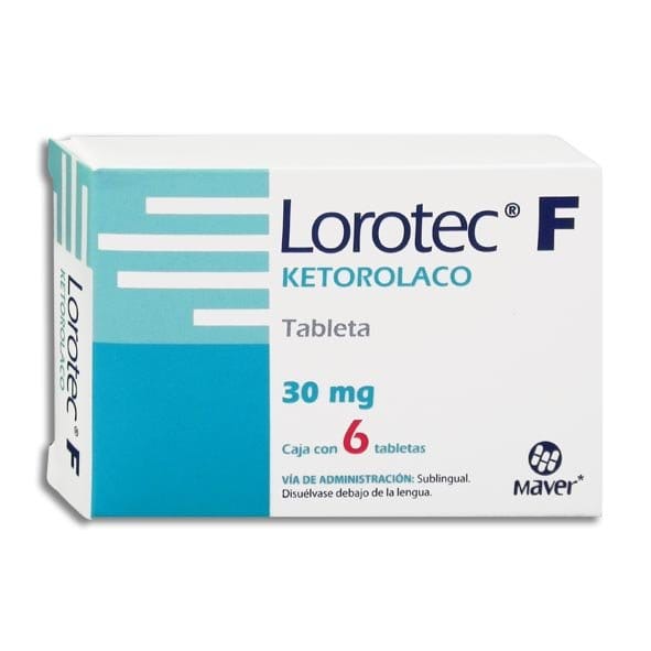 LOROTEC-F c/6 TABS. Sublingual 30 MG.