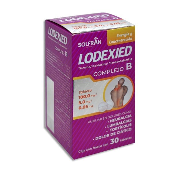 LODEXIED c/30 TABS. 100/5.0/0.05 MG.