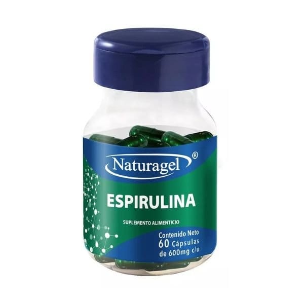 ESPIRULINA c/60 CAPS. 600 MG.
