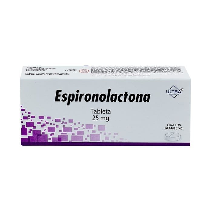 ESPIRONOLACTONA (Ultra) c/20 TABS. 25 MG.