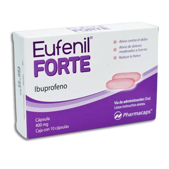 EUFENIL FORTE c/10 CAPS. 400 MG.