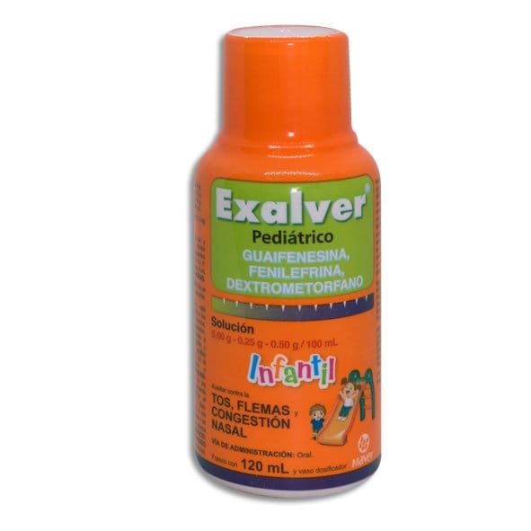 EXALVER (GFD) SOL. Infantil Fco. 120 ML. 5.0-0.25-0.50 G/100 ML.